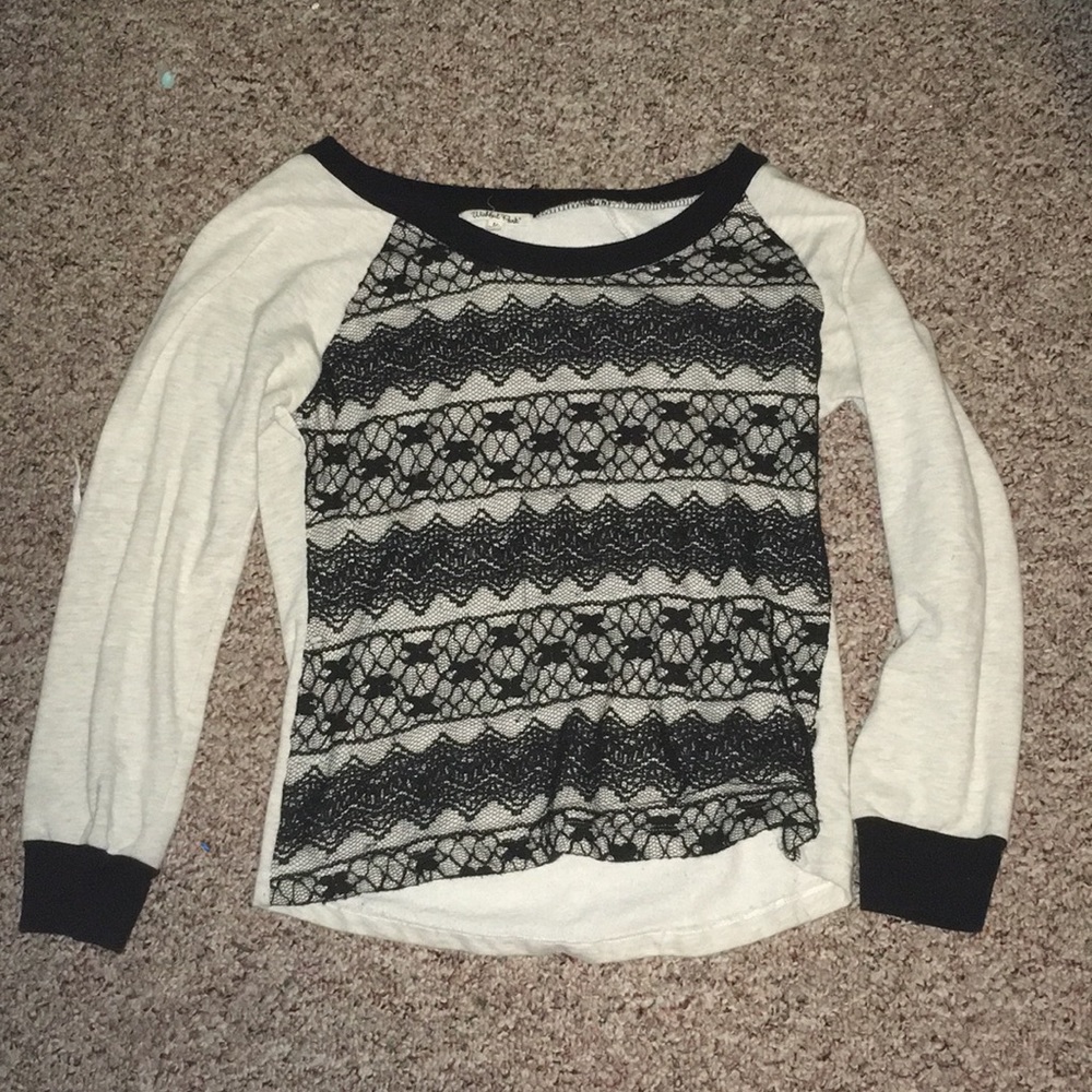 Wishful park black and white sweater